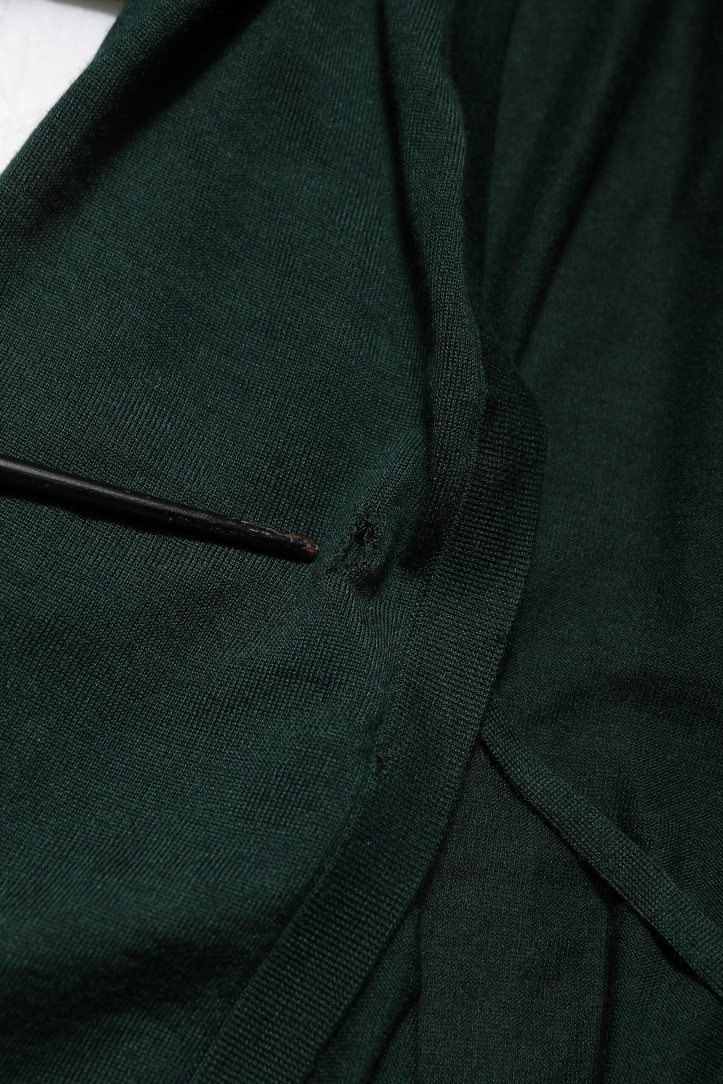 Dolce & Gabbana Dunkelgrüner Kaschmir-Seiden-Cardigan-Pullover