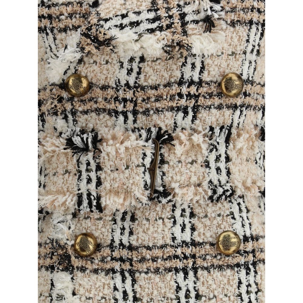 Burberry Karo-Bouclé-Mantel