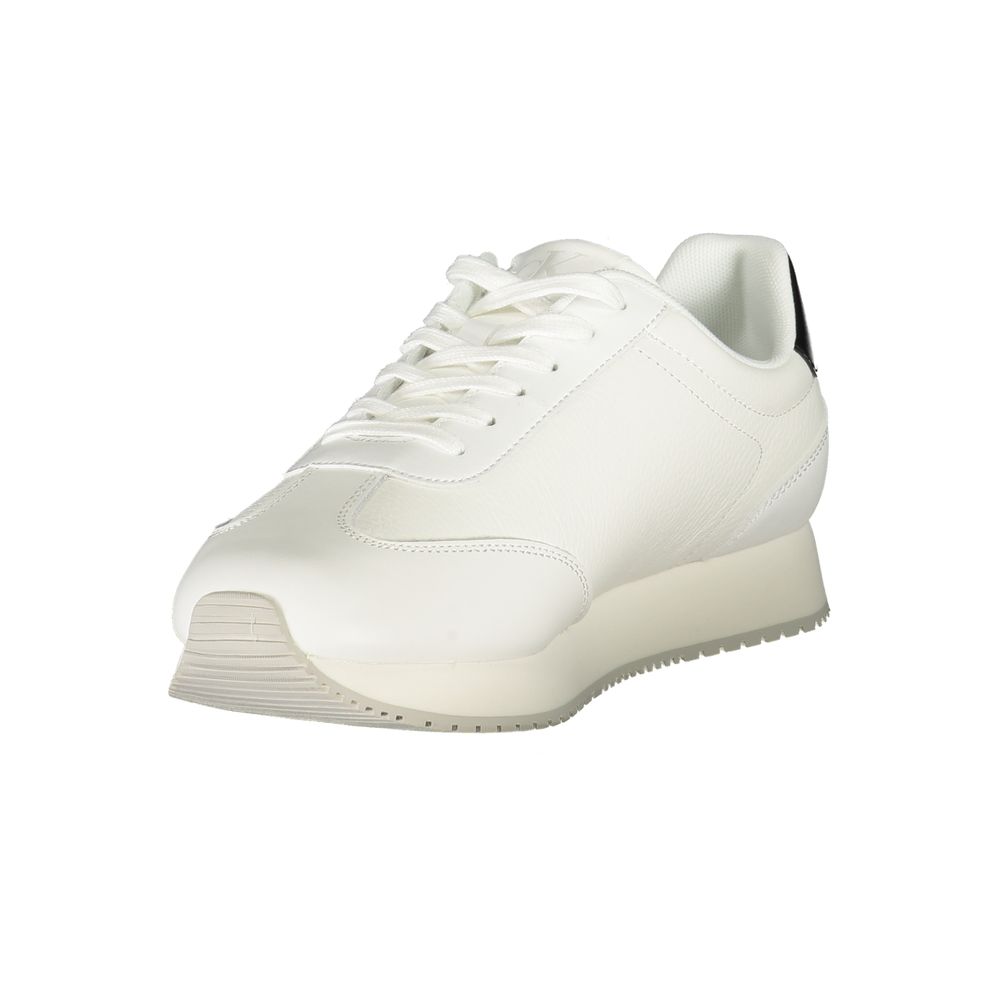 Calvin Klein Weißes Leder Herren Sneaker