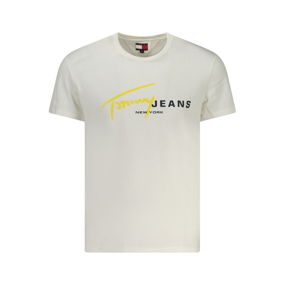 Tommy Hilfiger Weißes Baumwolle Männer T-Shirt