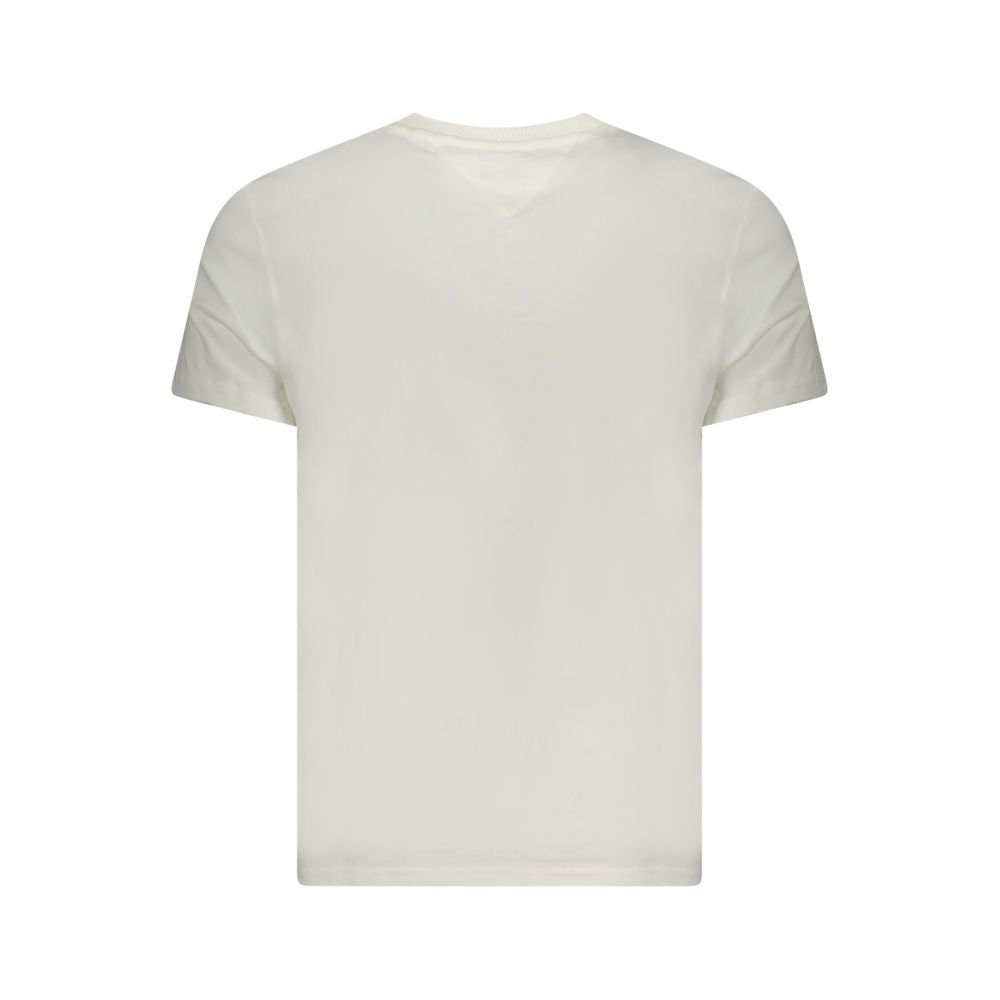 Tommy Hilfiger Weißes Baumwolle Männer T-Shirt