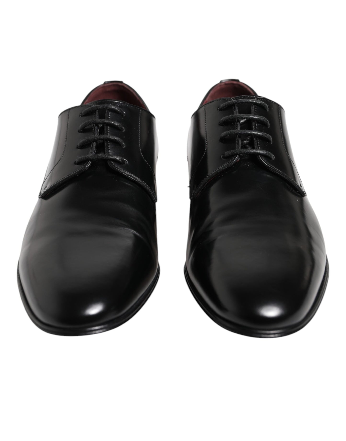 Dolce & Gabbana Schwarze Leder Schnürschuhe Derby Kleid Formelle Schuhe