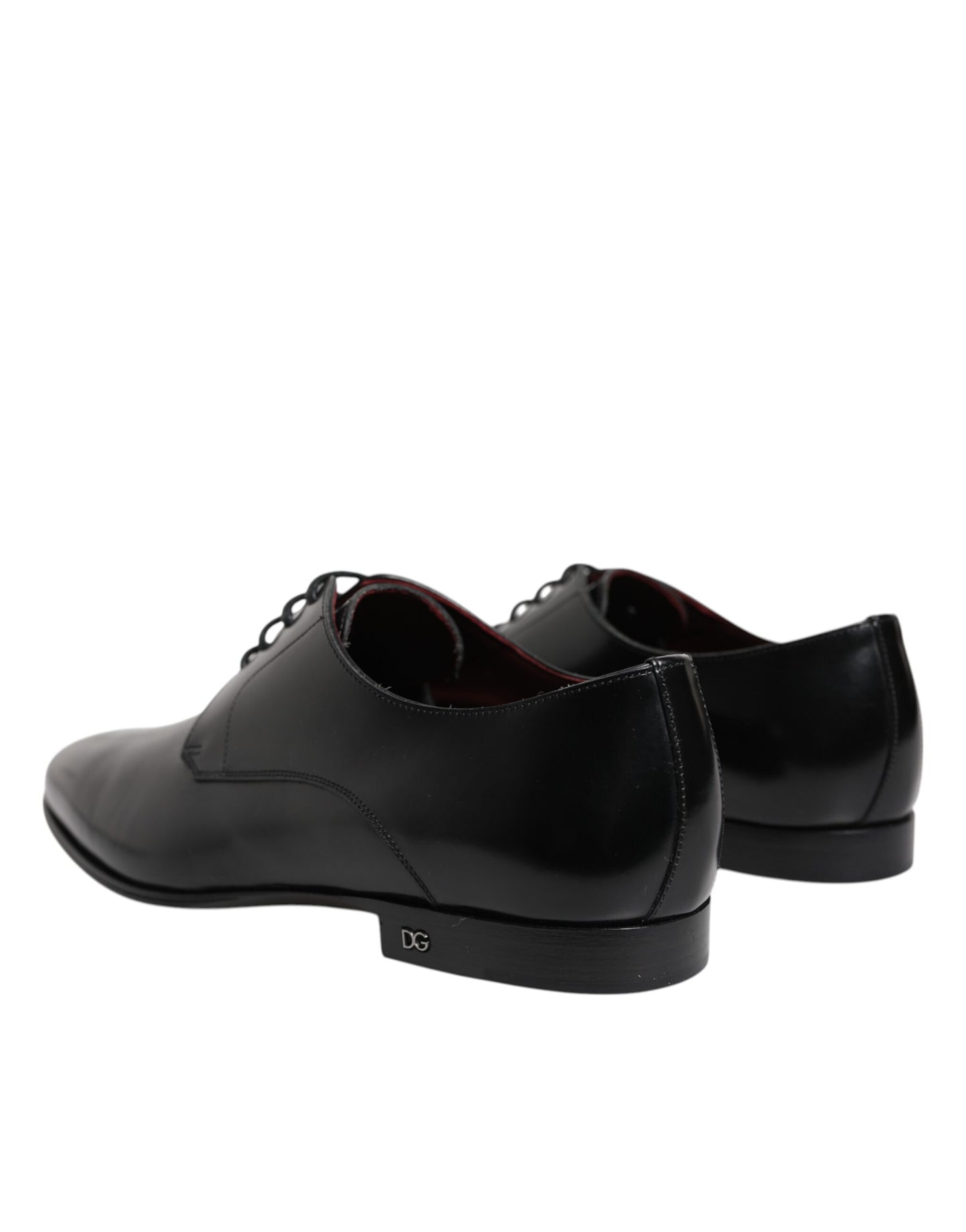 Dolce & Gabbana Schwarze Leder Schnürschuhe Derby Kleid Formelle Schuhe