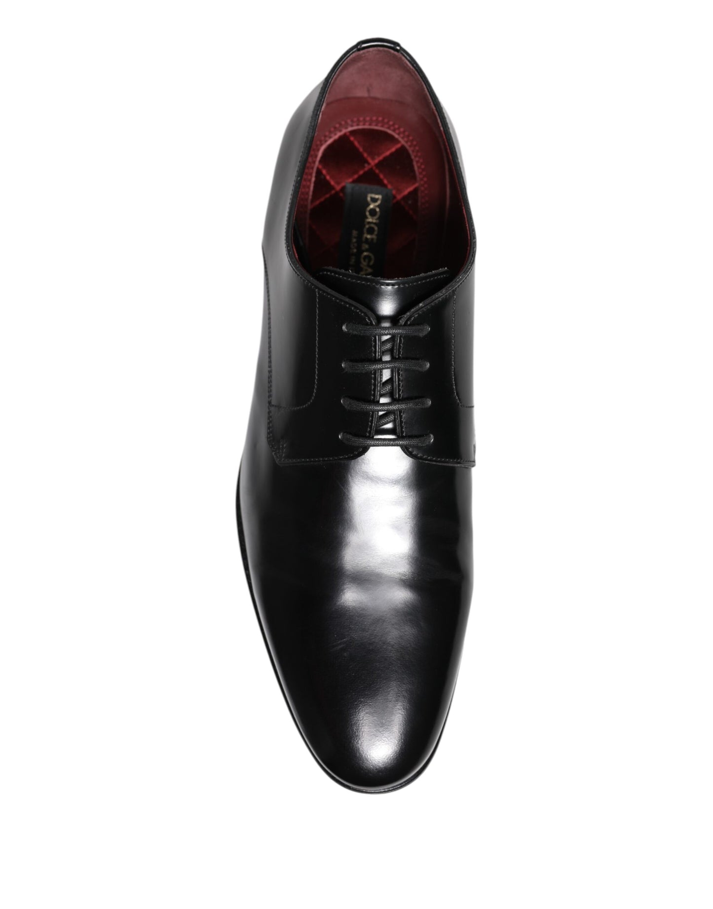 Dolce & Gabbana Schwarze Leder Schnürschuhe Derby Kleid Formelle Schuhe