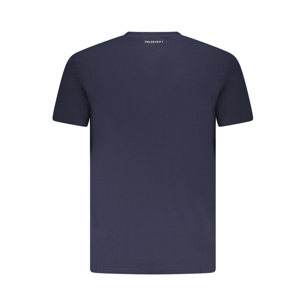 Trussardi Blau Baumwolle Männer T-Shirt
