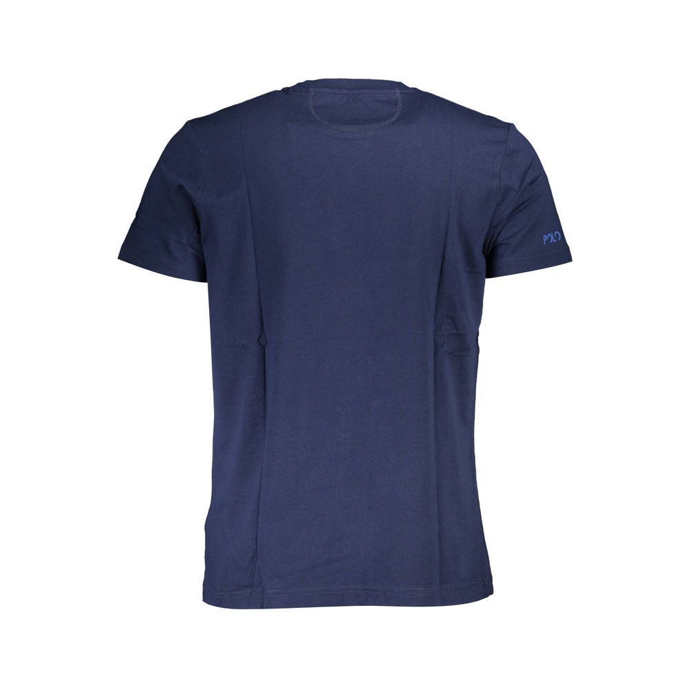La Martina Blau Baumwolle Männer TShirt