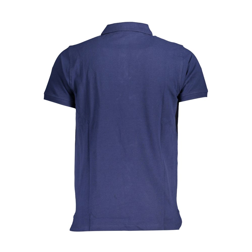 Norway 1963 Blaues Baumwoll-Poloshirt für Männer