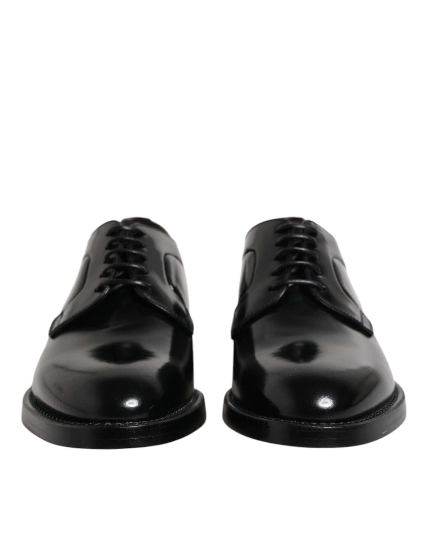 Dolce & Gabbana Schwarze Leder Schnürschuhe Derby Kleid Formelle Schuhe
