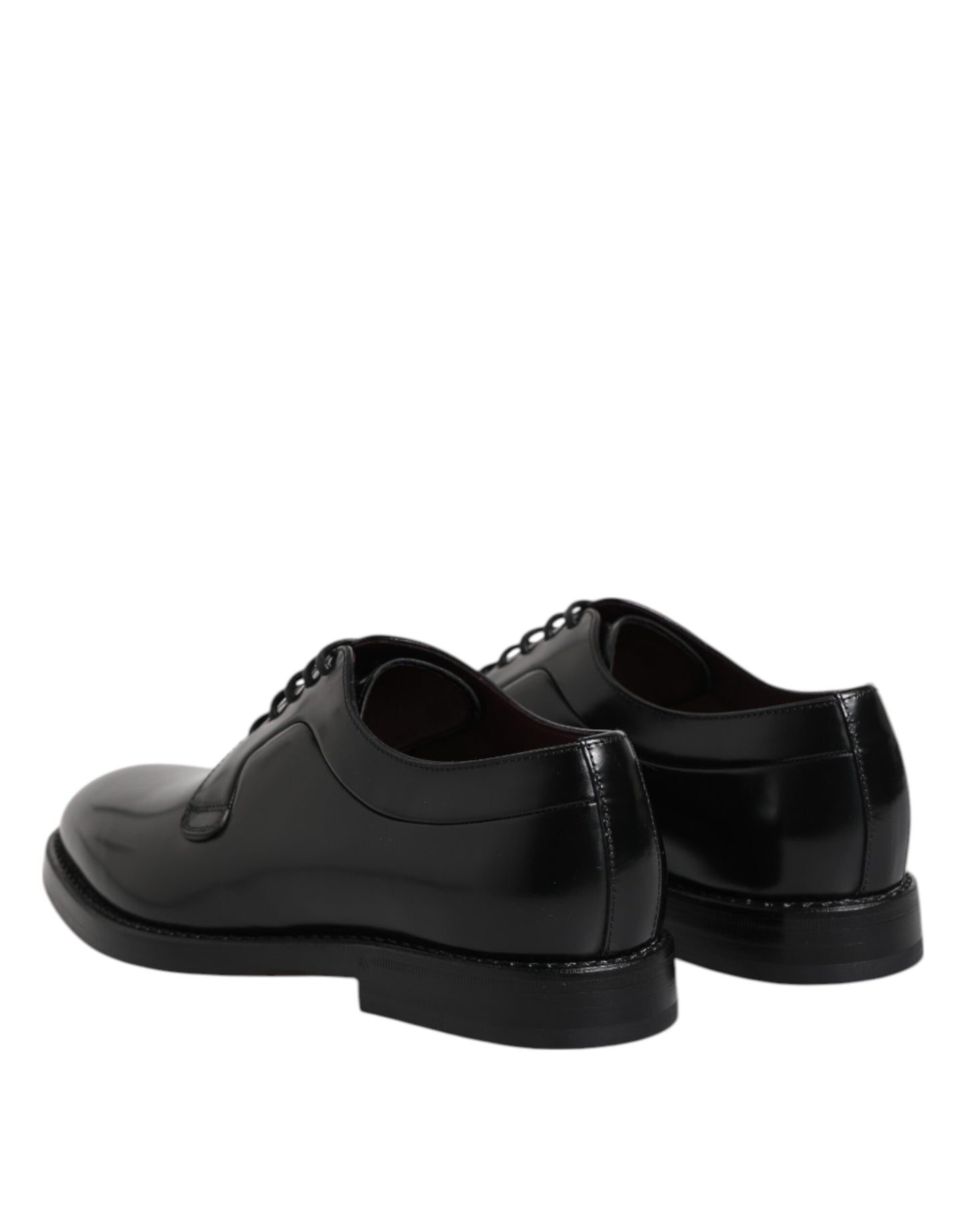 Dolce & Gabbana Schwarze Leder Schnürschuhe Derby Kleid Formelle Schuhe