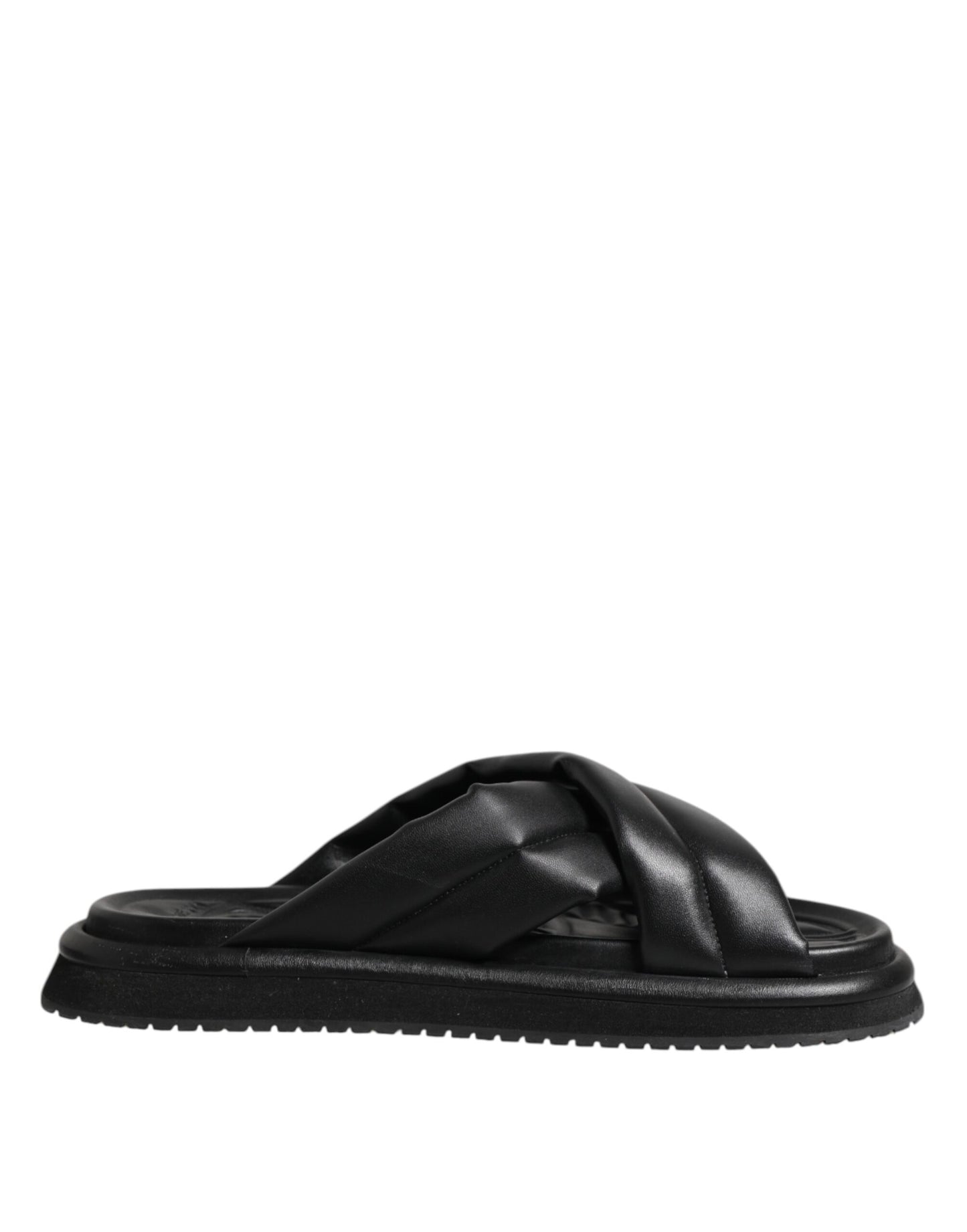 Dolce & Gabbana Schwarz DG Logo Slides Sandalen Beachwear Schuhe