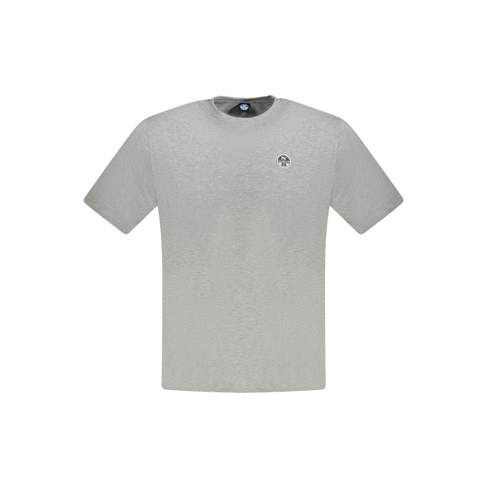 North Sails Braunes Baumwoll-T-Shirt für Männer