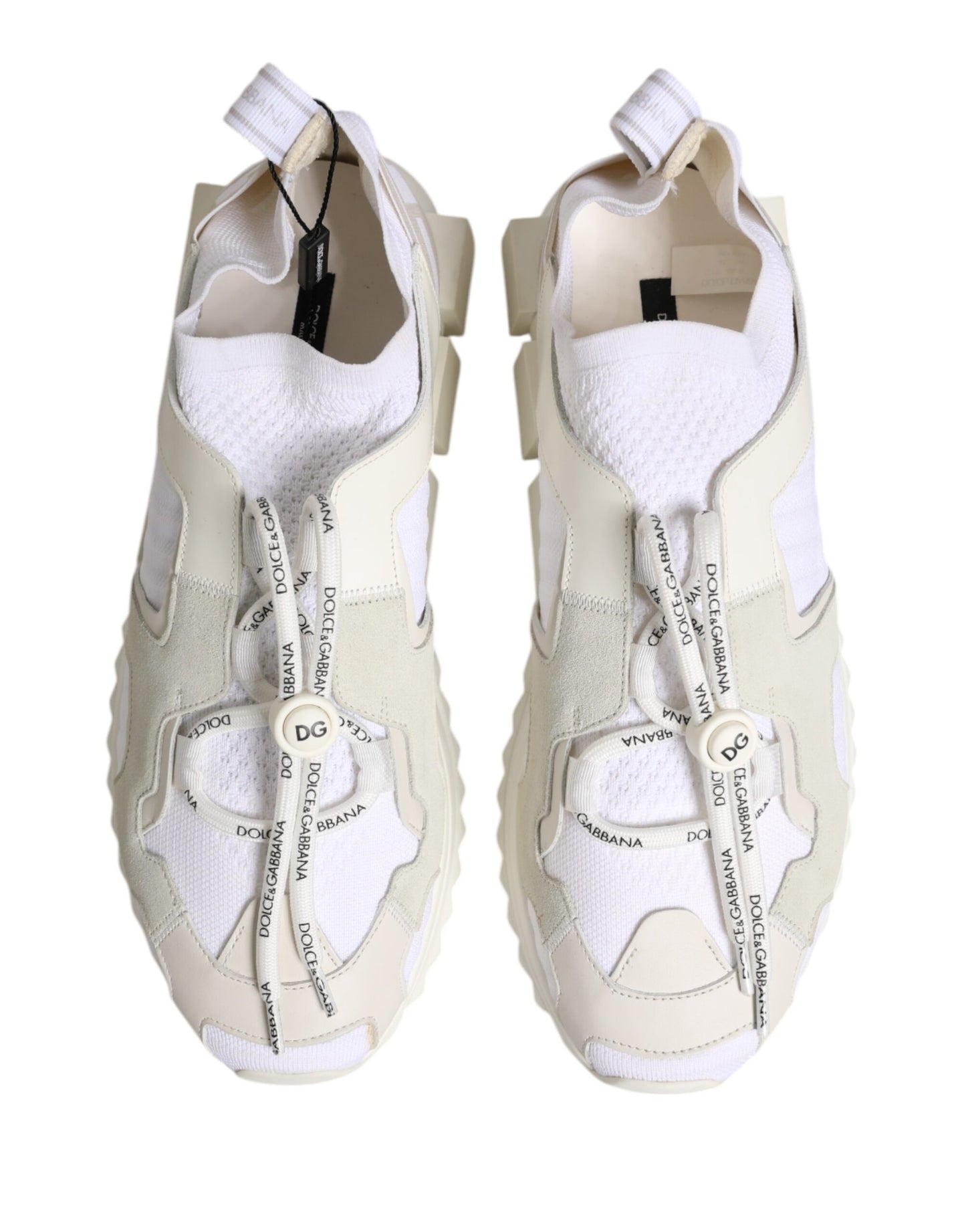 Dolce & Gabbana Weiß Mesh Sorrento Trekking Turnschuhe Schuhe