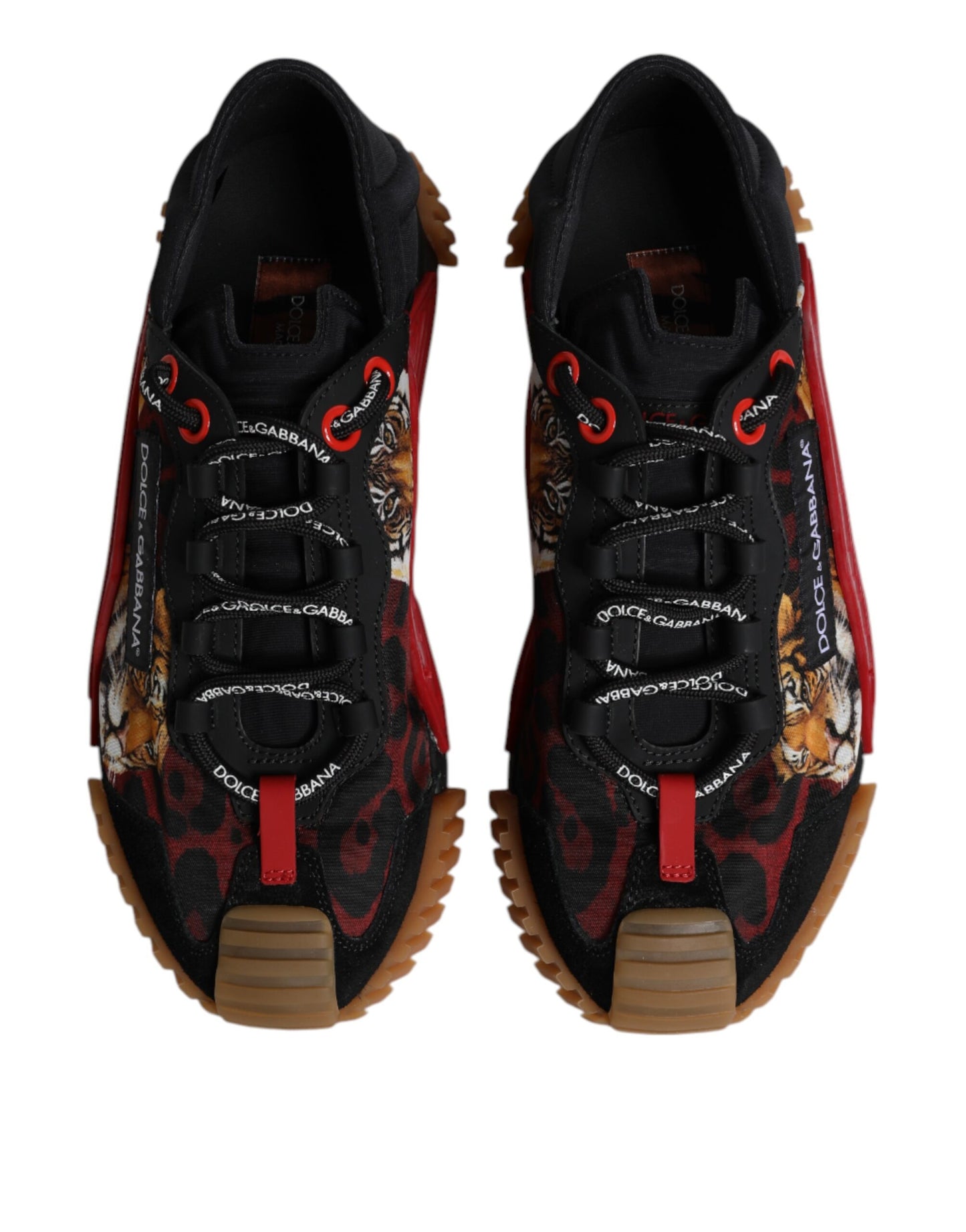 Dolce & Gabbana Schwarz Logo Low Top NS1 Männer Turnschuhe Schuhe