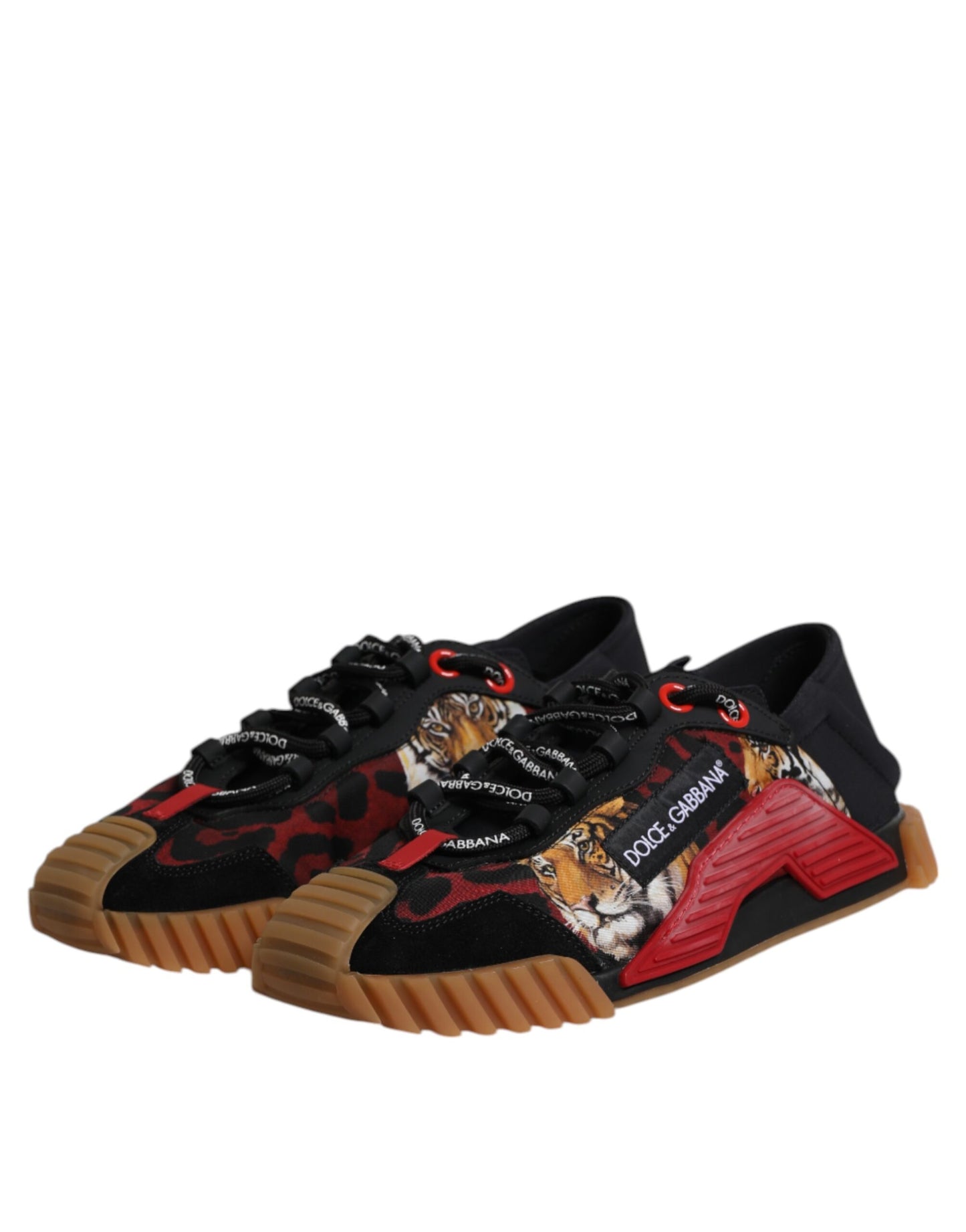 Dolce & Gabbana Schwarz Logo Low Top NS1 Männer Turnschuhe Schuhe