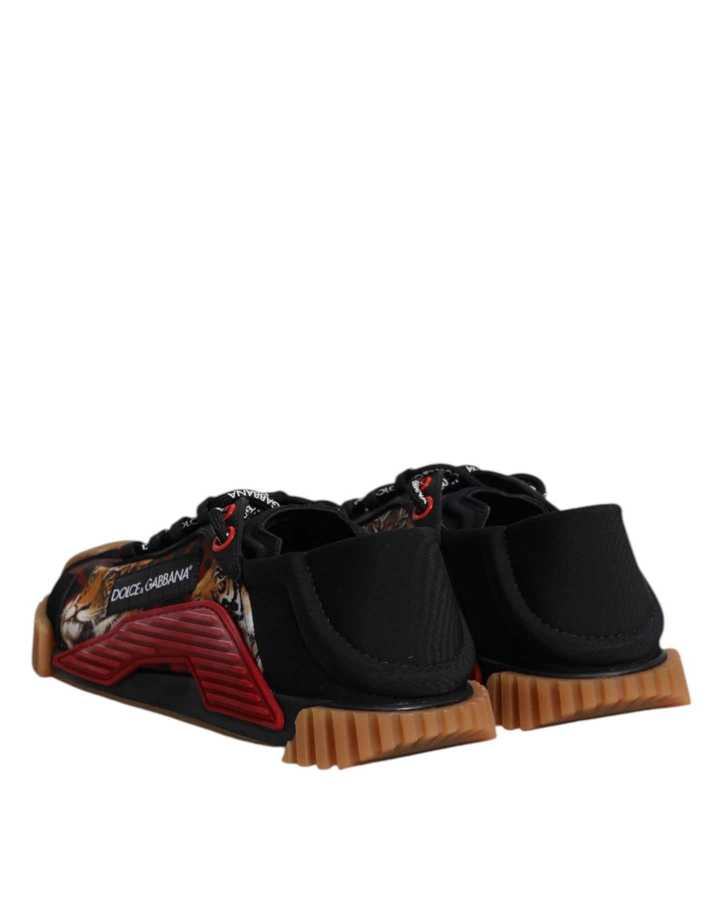 Dolce & Gabbana Schwarz Logo Low Top NS1 Männer Turnschuhe Schuhe