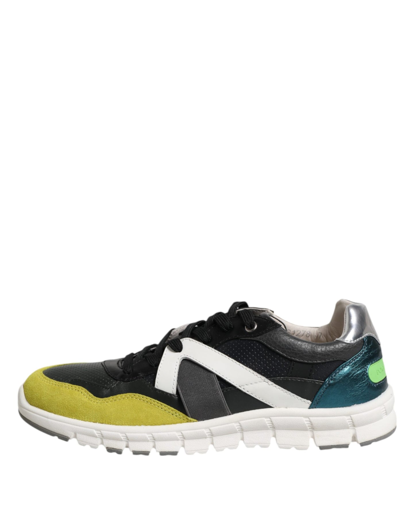 Dolce & Gabbana Multicolor Lace Up Low Top Männer Turnschuhe Schuhe