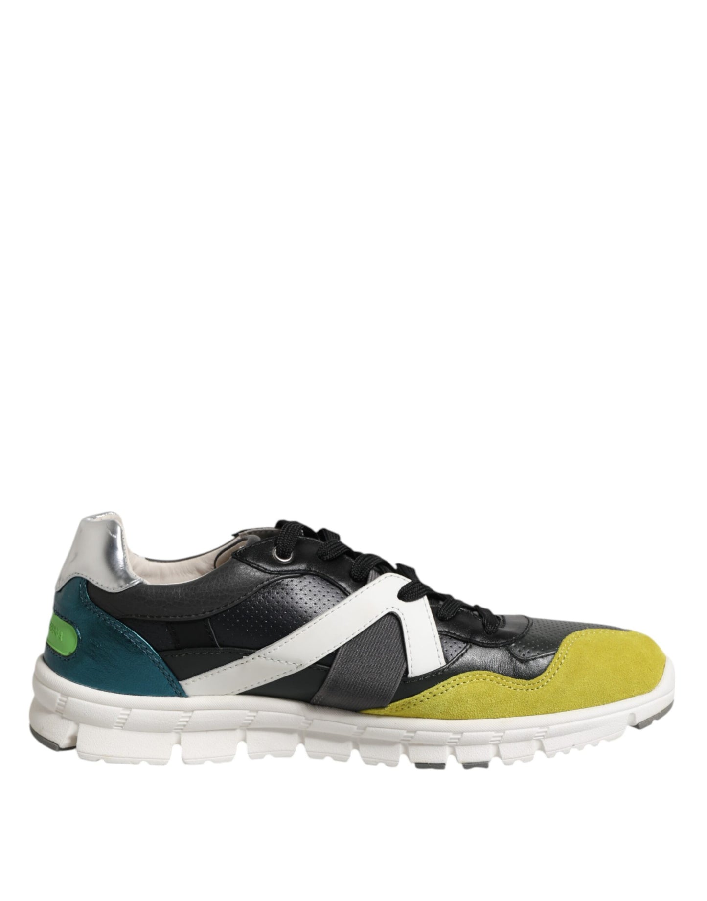 Dolce & Gabbana Multicolor Lace Up Low Top Männer Turnschuhe Schuhe
