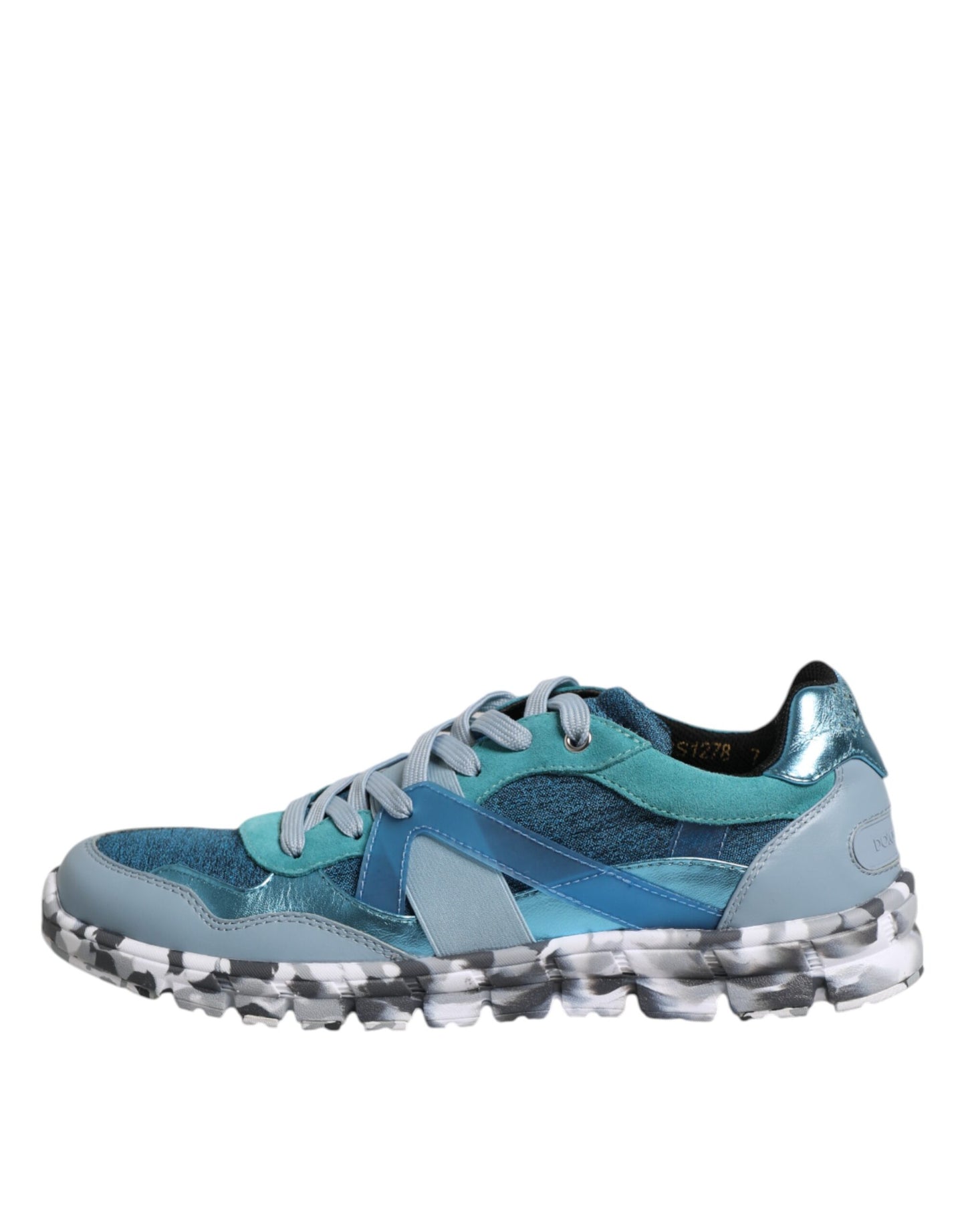 Dolce & Gabbana Multicolor Lace Up Low Top Männer Turnschuhe Schuhe