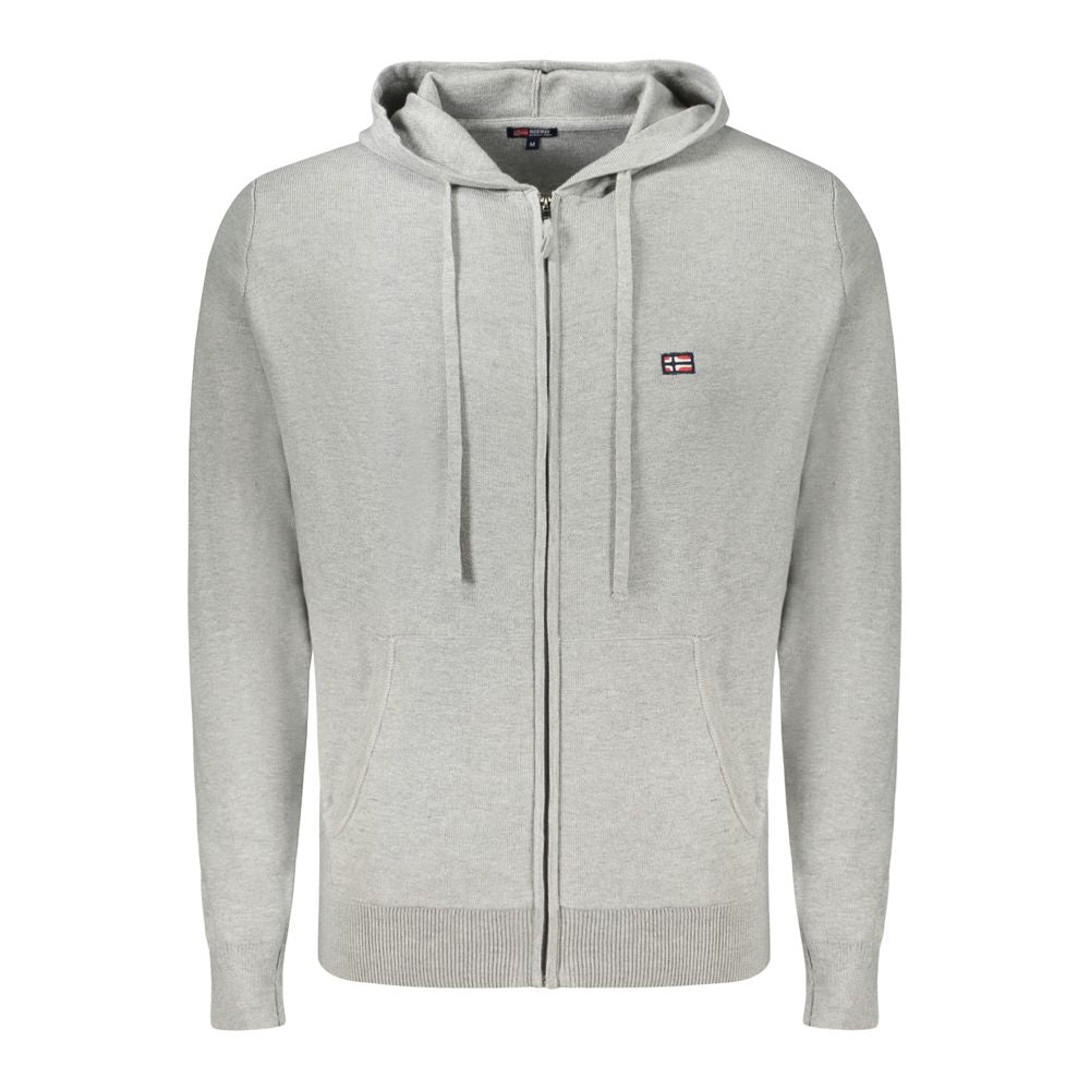 Norway 1963 Graue Polyamid Herren Strickjacke