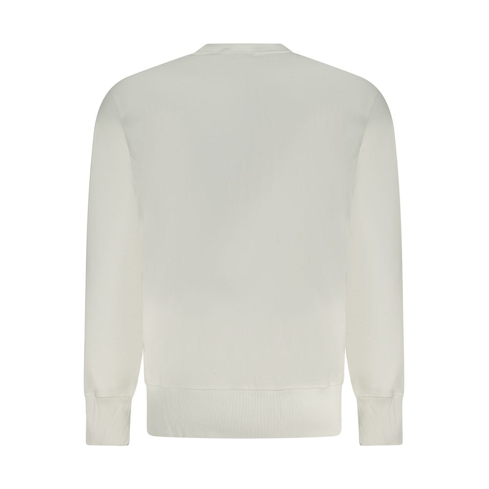 Calvin Klein Weißer Baumwollpullover für Männer