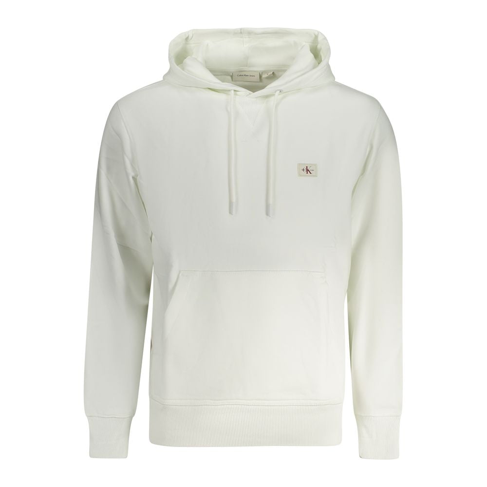 Calvin Klein Weißer Baumwollpullover für Männer