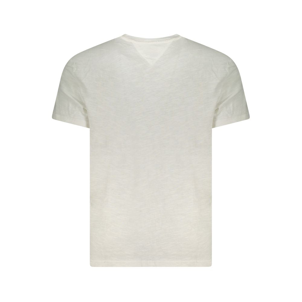 Tommy Hilfiger Weißes Baumwolle Männer T-Shirt