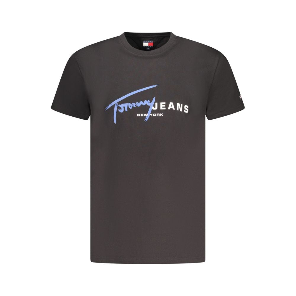 Tommy Hilfiger Schwarzes Baumwolle Männer T-Shirt