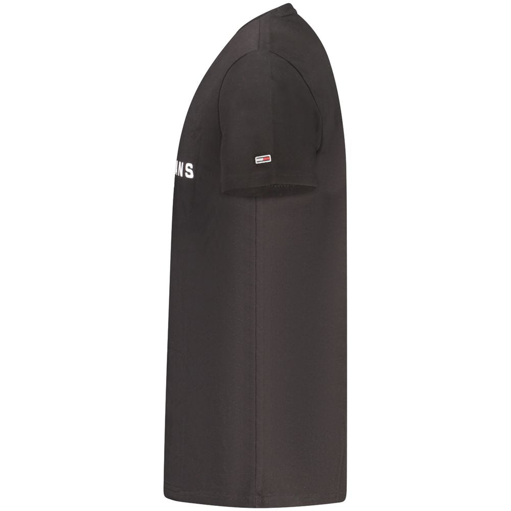 Tommy Hilfiger Schwarzes Baumwolle Männer T-Shirt