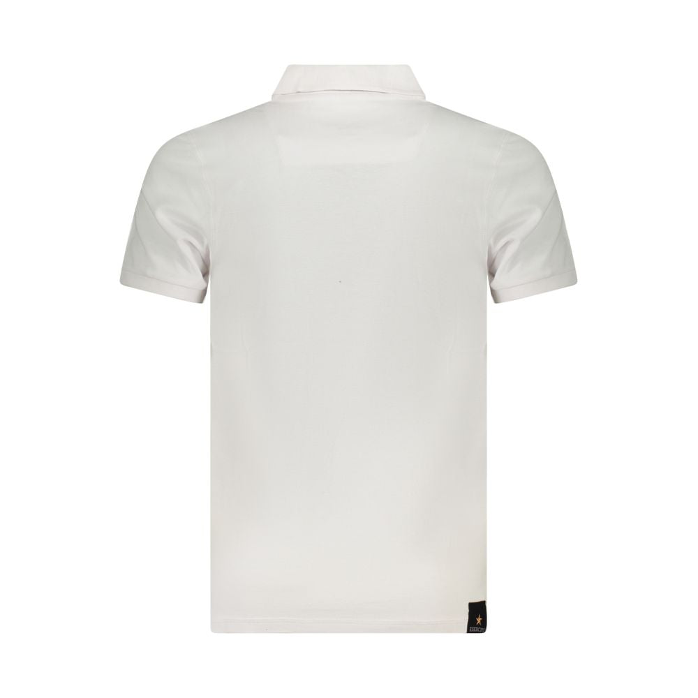 Accademia Militare Weißes Baumwoll-Poloshirt