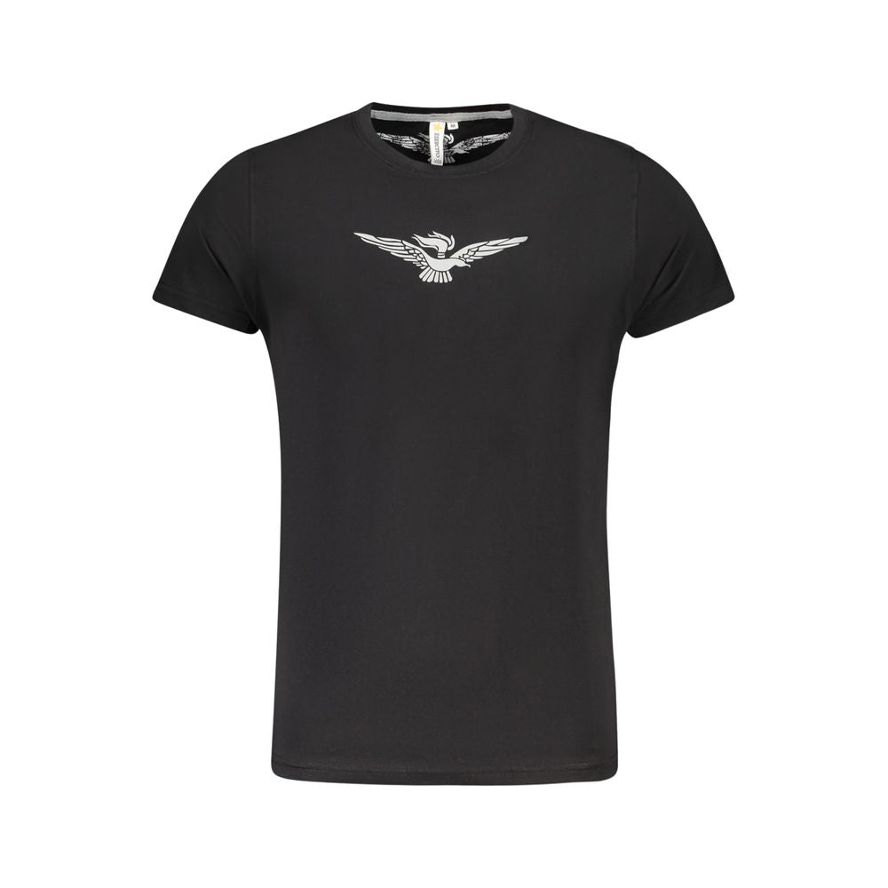 Accademia Militare Schwarzes T-Shirt aus Baumwolle