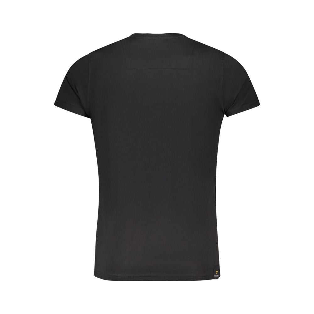 Accademia Militare Schwarzes T-Shirt aus Baumwolle