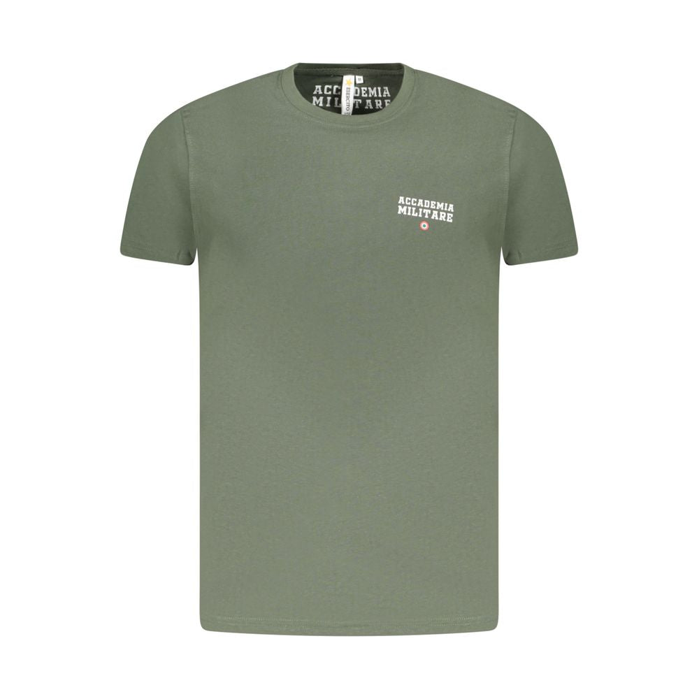 Accademia Militare T-Shirt aus grüner Baumwolle