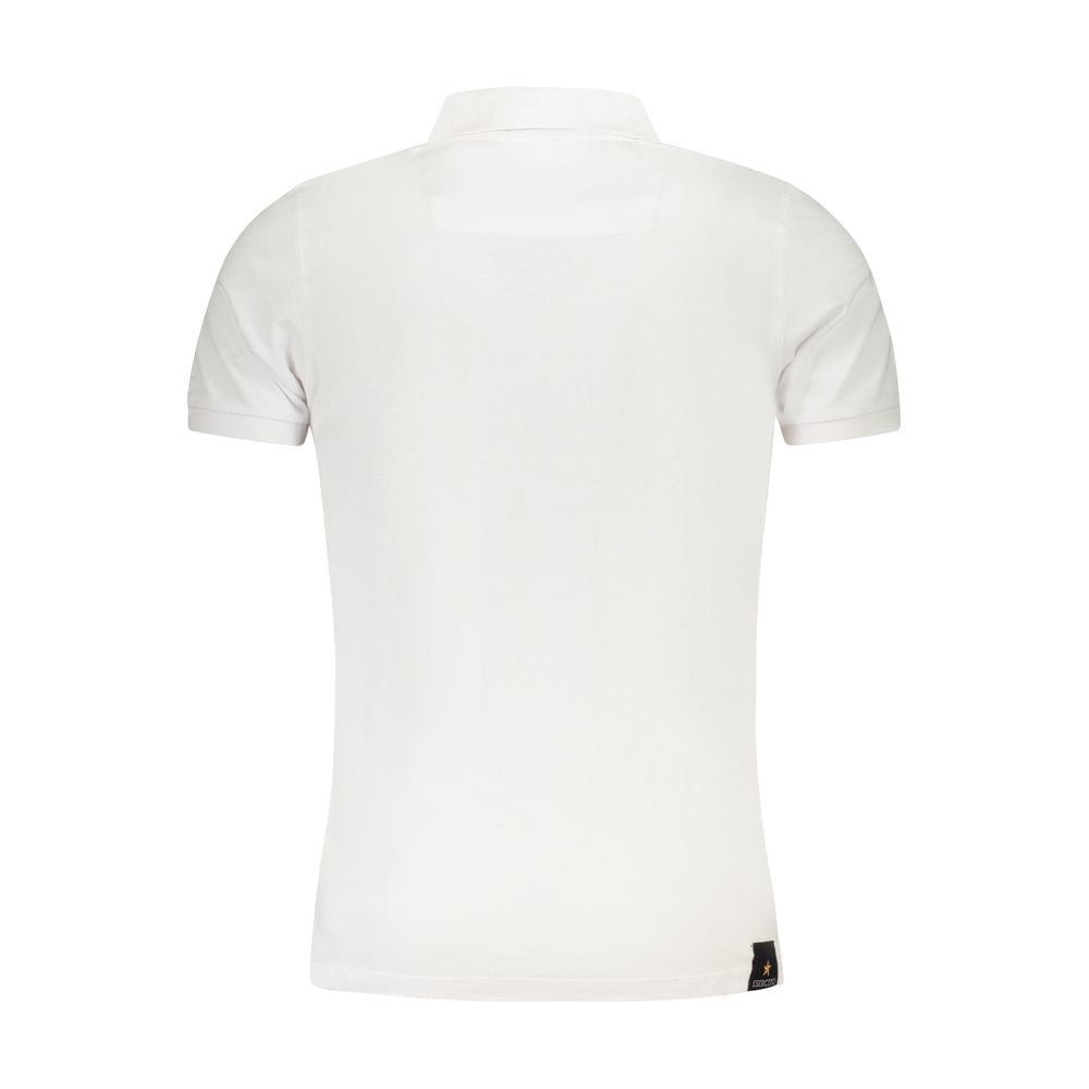 Accademia Militare Weißes Baumwoll-Poloshirt