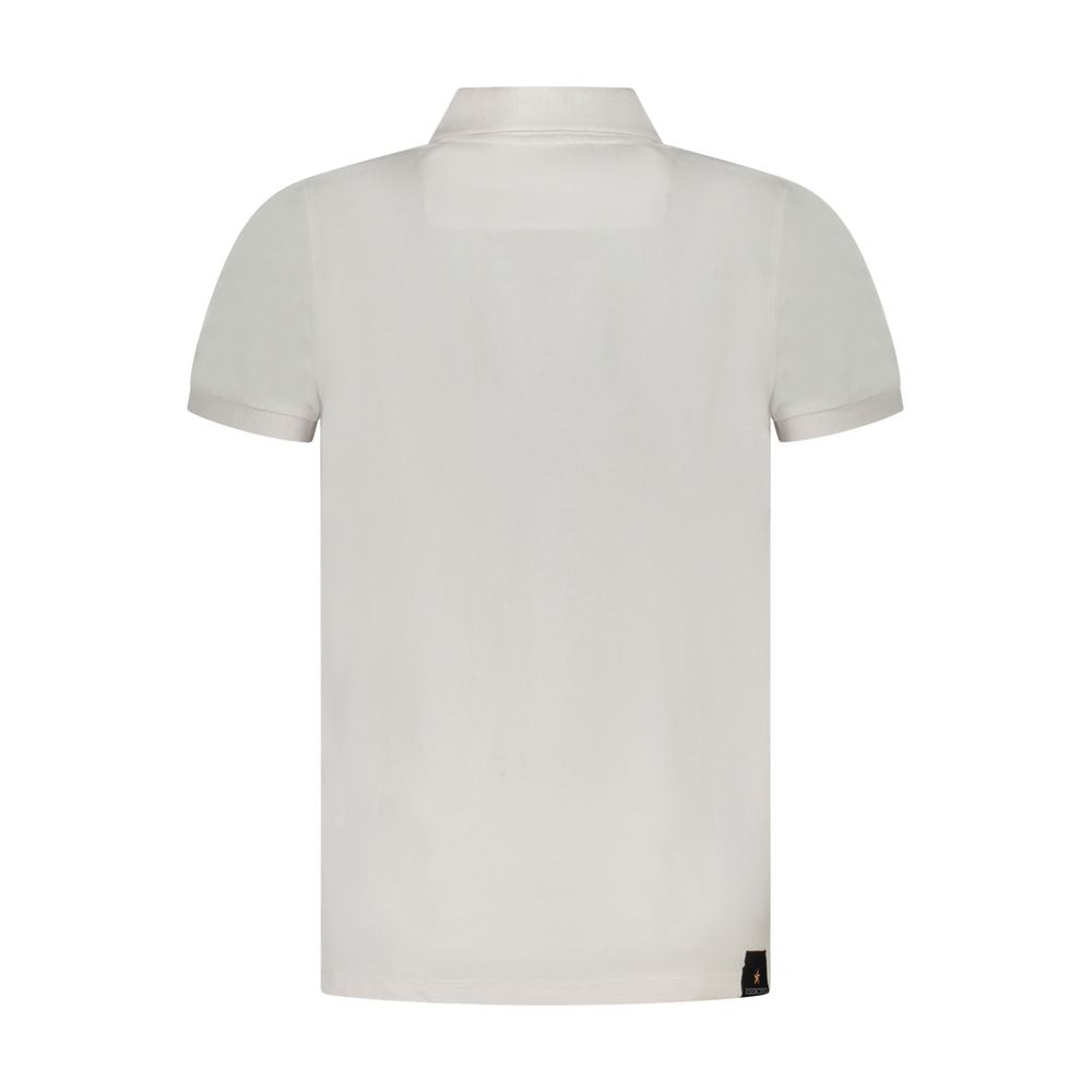 Accademia Militare Weißes Baumwoll-Poloshirt