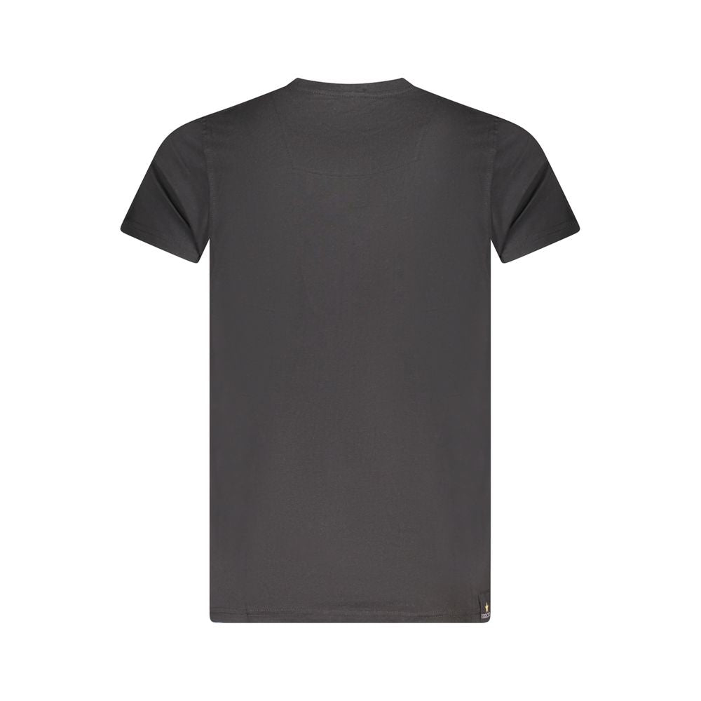 Accademia Militare Schwarzes T-Shirt aus Baumwolle