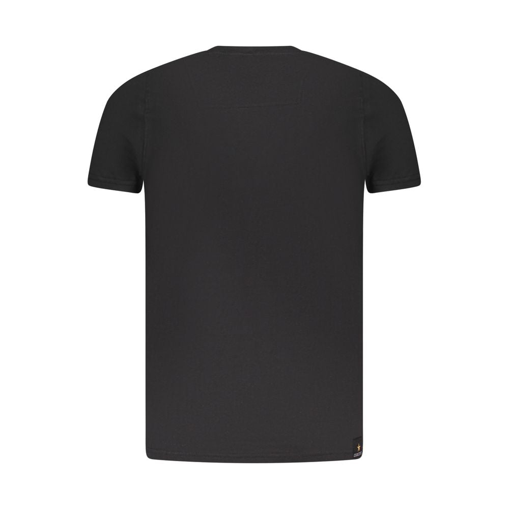Accademia Militare Schwarzes T-Shirt aus Baumwolle