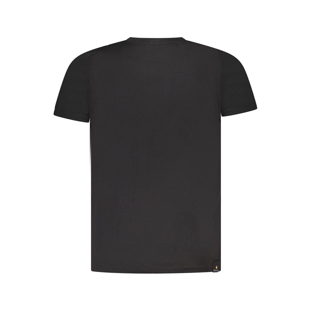 Accademia Militare Schwarzes T-Shirt aus Baumwolle