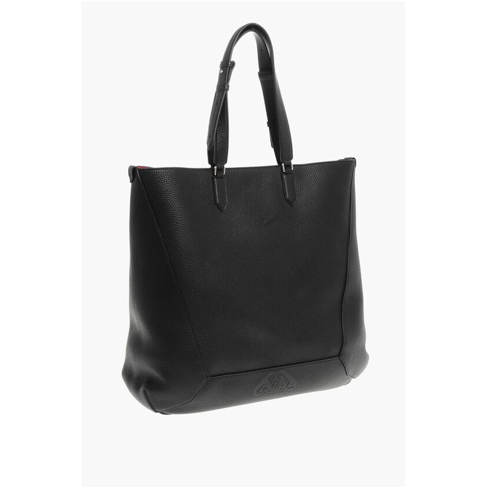 Alexander McQueen Texturiertes Leder THE EDGE XL Tote Bag
