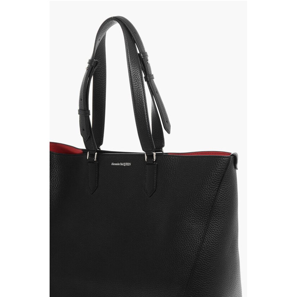 Alexander McQueen Texturiertes Leder THE EDGE XL Tote Bag