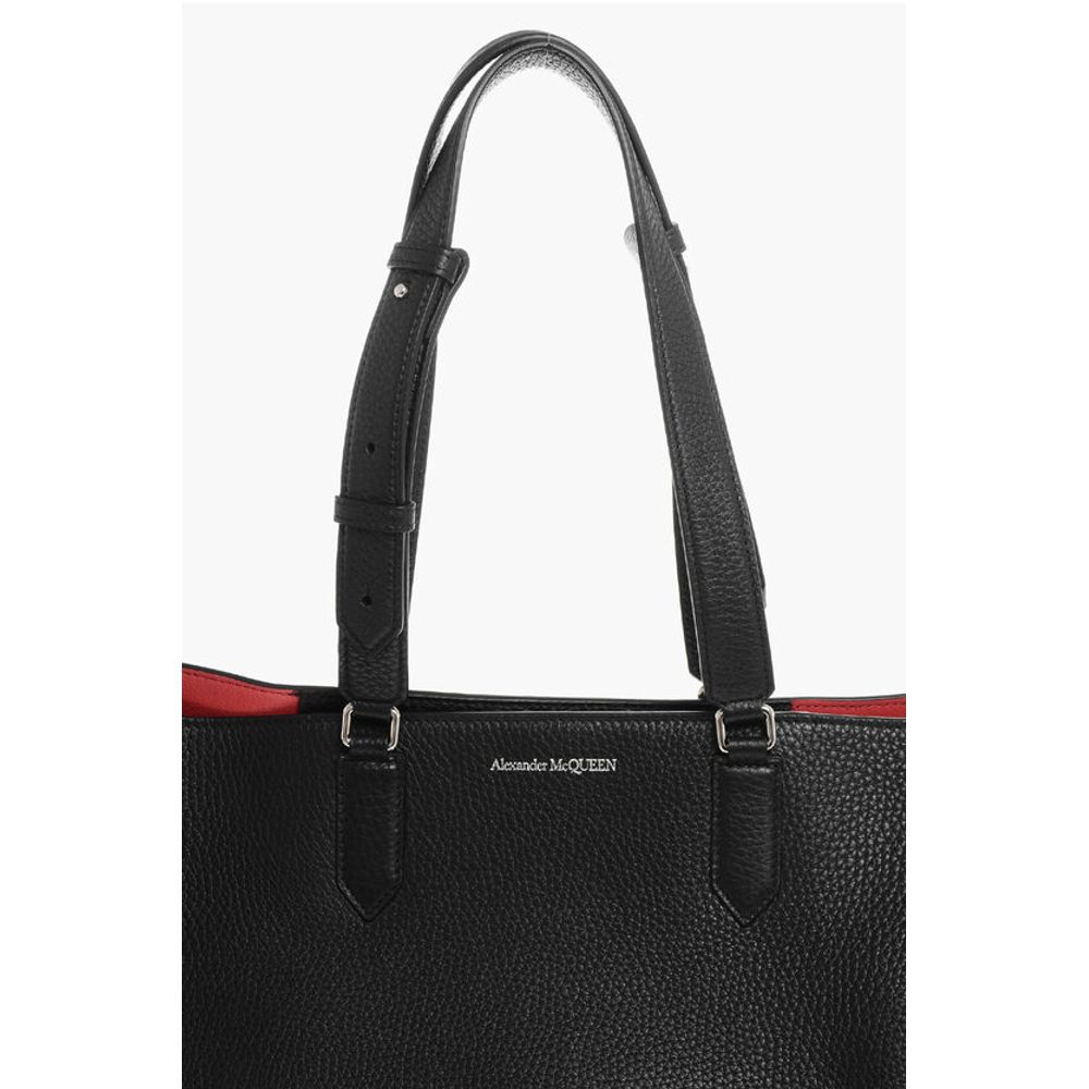 Alexander McQueen Texturiertes Leder THE EDGE XL Tote Bag