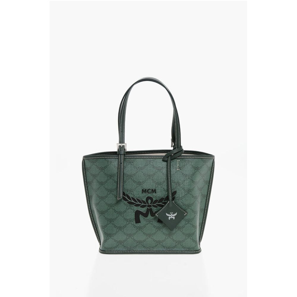 MCM Monogramm Öko-Leder HIMMEL Tragetasche