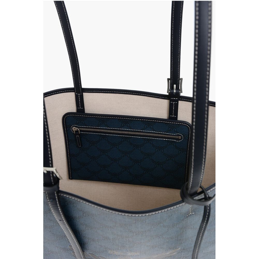 MCM Monogramm Öko-Leder HIMMEL Tragetasche