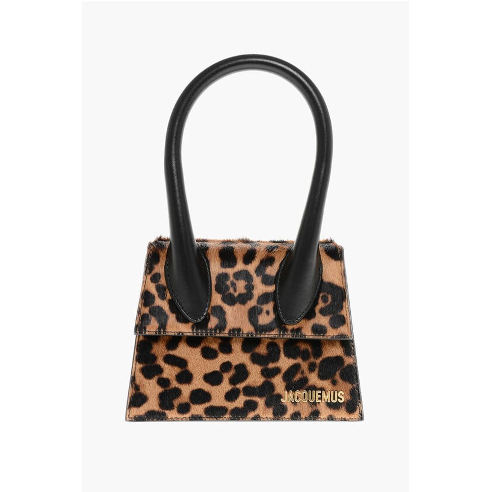 Jacquemus Tierisch gemusterte LE CHIQUITO MOYEN Ponyhaar-Handtasche