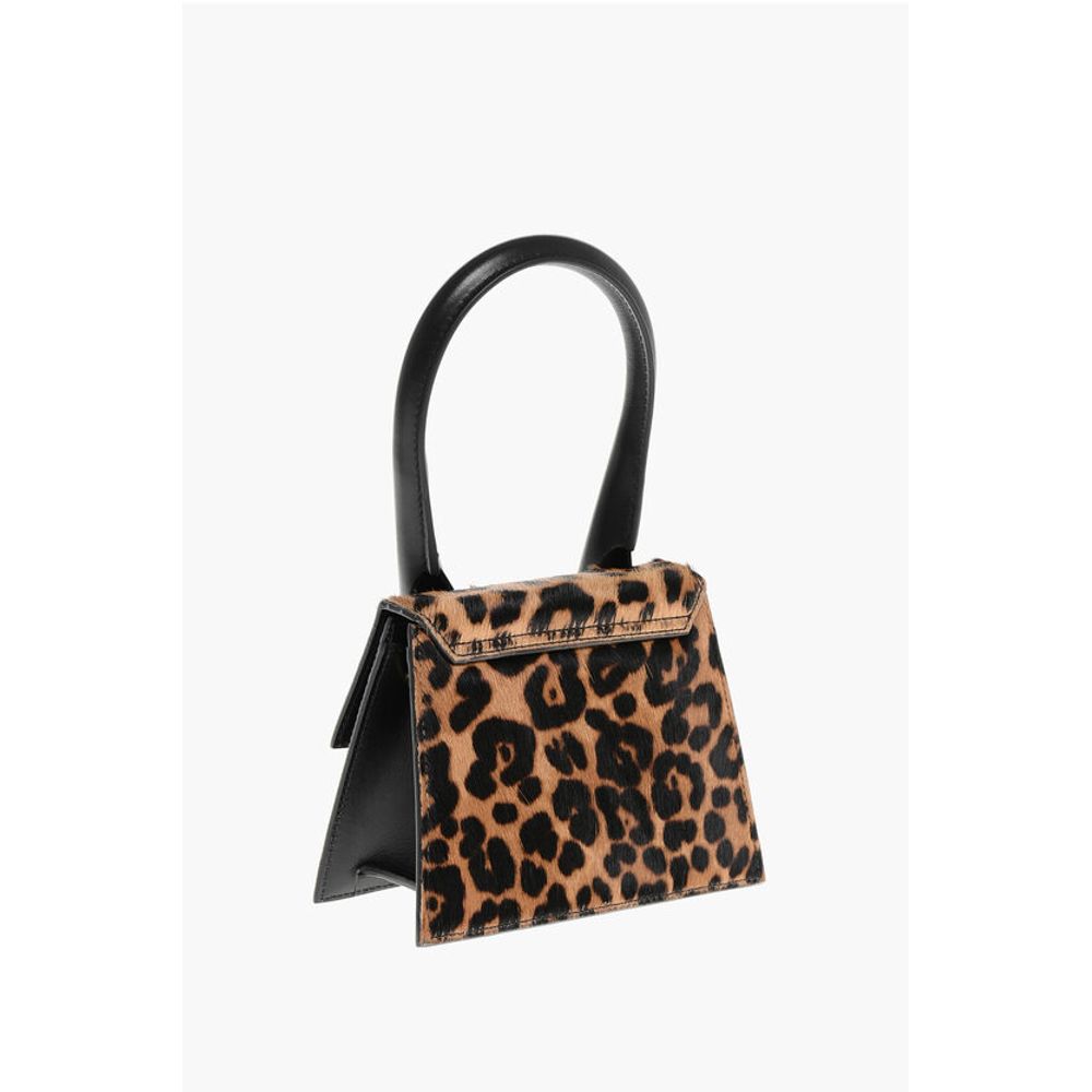 Jacquemus Tierisch gemusterte LE CHIQUITO MOYEN Ponyhaar-Handtasche