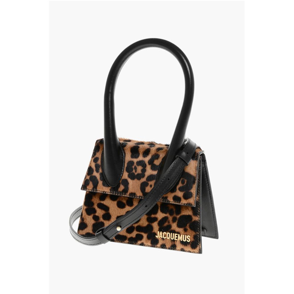 Jacquemus Tierisch gemusterte LE CHIQUITO MOYEN Ponyhaar-Handtasche