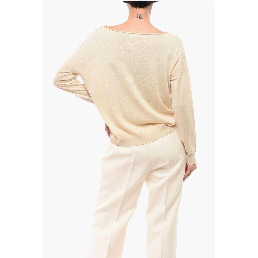 Roberto Collina Einfarbiger Pullover aus Merinowolle