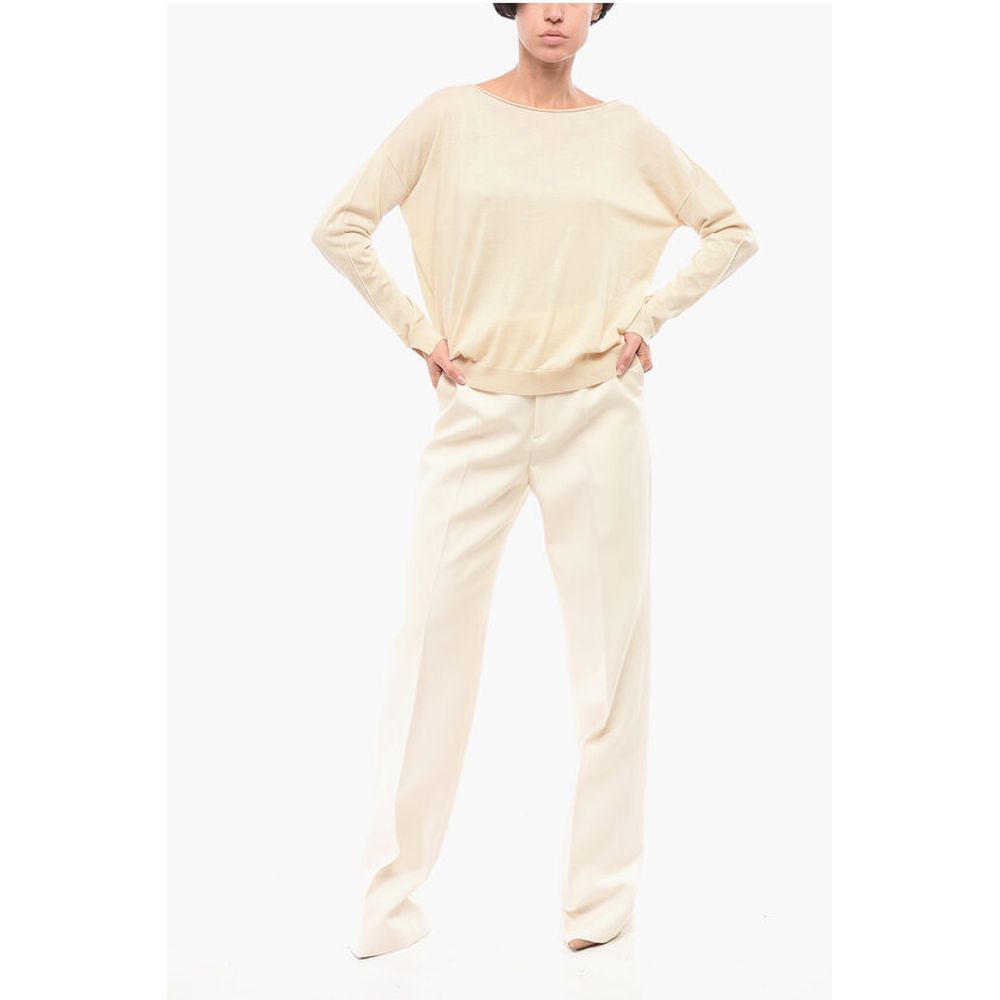 Roberto Collina Einfarbiger Pullover aus Merinowolle