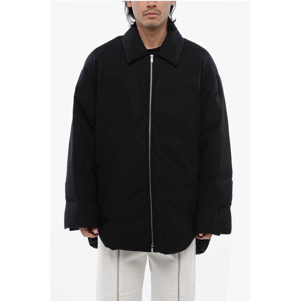 Jil Sander Daunenjacke mit Reißverschluss und Kragen