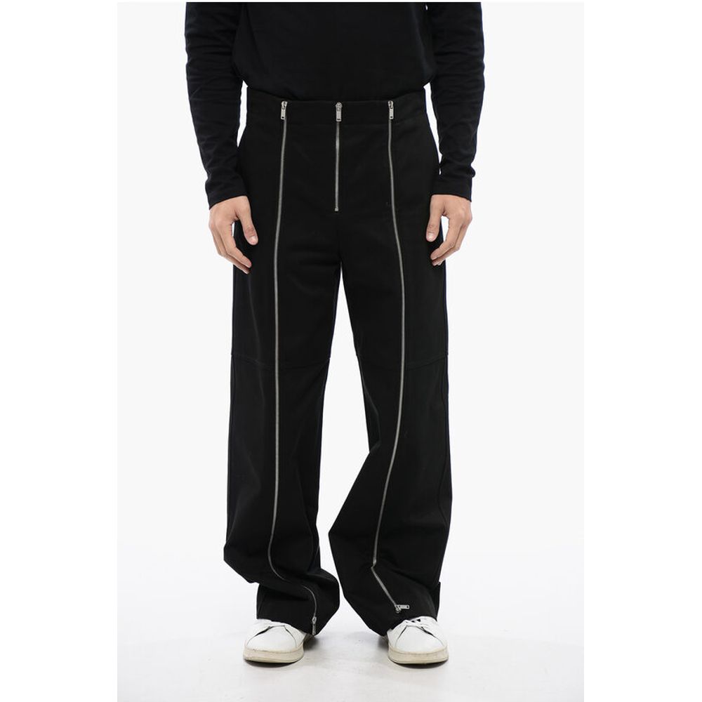 Jil Sander Hochtaillierte Hose mit Reißverschluss