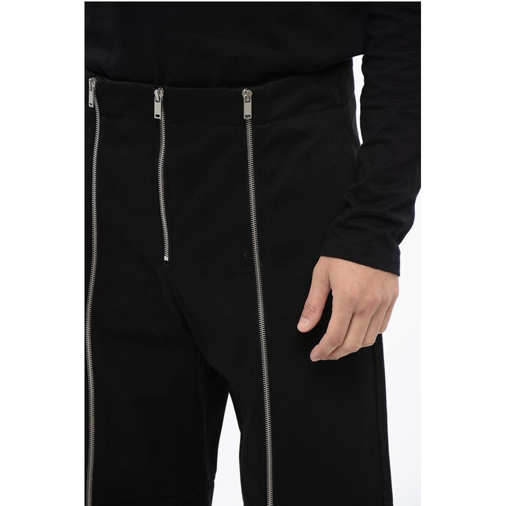 Jil Sander Hochtaillierte Hose mit Reißverschluss